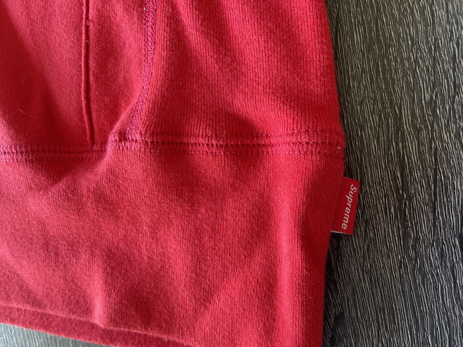 Felpa con cappuccio con logo arabo Supreme rossa 2012 taglia large