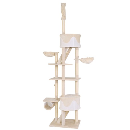 B-Ware: lionto Kratzbaum Kletterbaum Katzenkratzbaum Katzenbaum beige/weiß - Bild 6 von 7