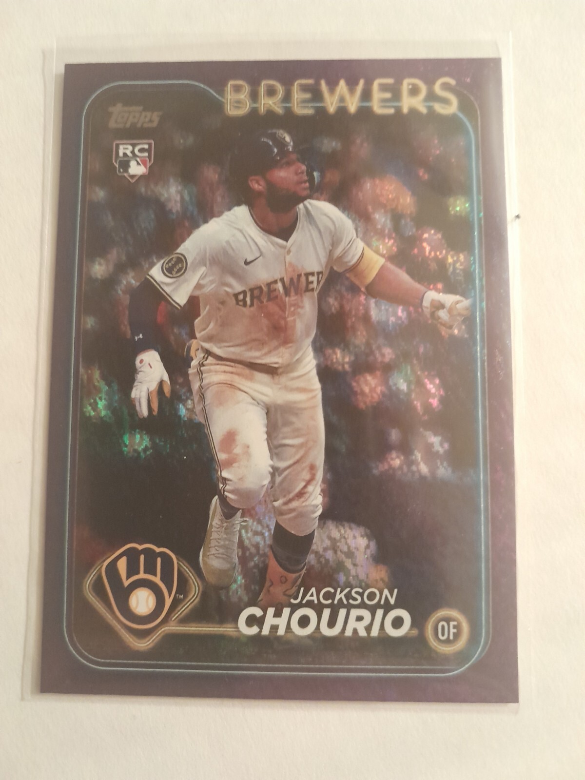 2024 Topps Update - Purple Foil /799 Jackson Chourio Rookie #US240 + BREWERS