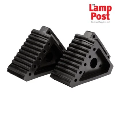 Cuñas de rueda de goma Draper 21131 3 toneladas (par) - Imagen 1 de 4