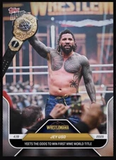2025 WWE TOPPS NOW- Wrestlemania First World Title-JEY USO (WWE Slam DigitalCard