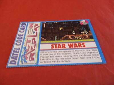 Star Wars Nintendo NES Datel Code Card Pro Action Replay Promo