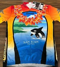 Louis Garneau Mens MEDIUM Cycling Jersey Santana European Tour Brand NEW NWT