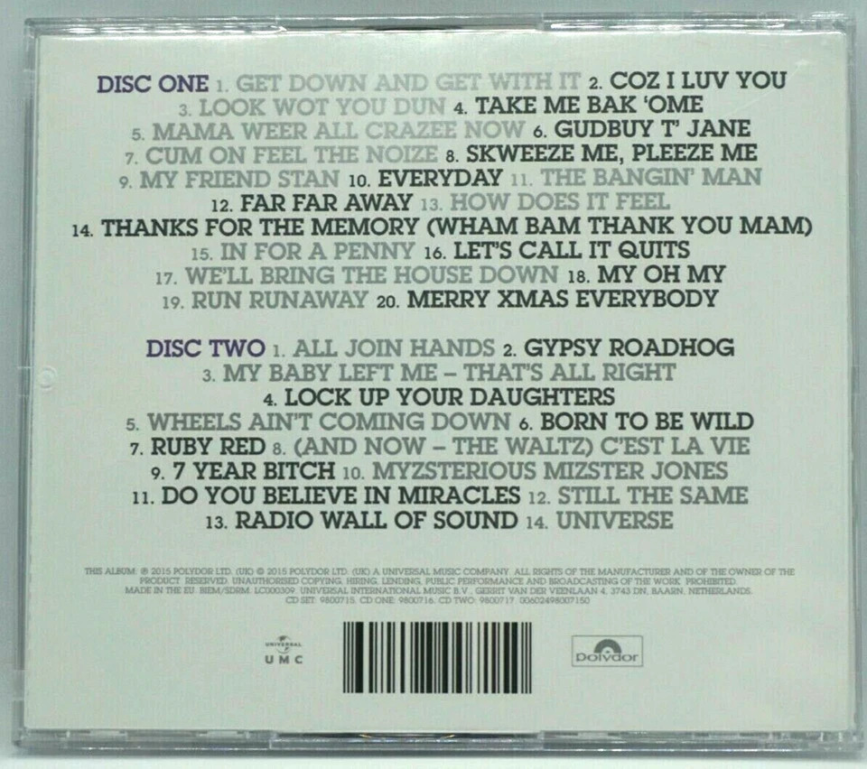 Slade : The Very Best of 2CD Album - Noddy Holder - My Oh My - Run Runaway - Image 2 of 4