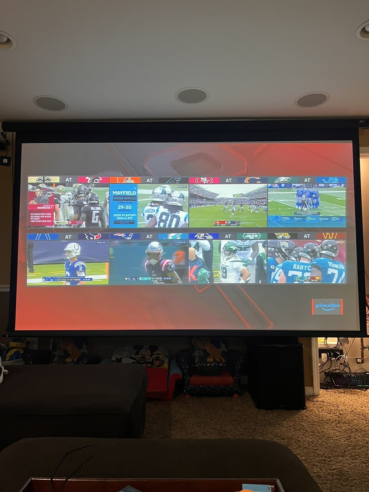 120 “ inch 4K motorized projector screen eBay