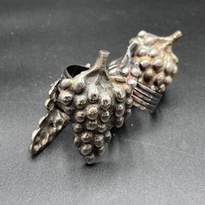 Silver Plate Grape Napkin Rings