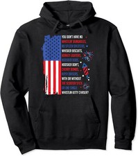 4th of July Independence Day Usa Flag Patriotic Unisex Hooded Sweatshirt
