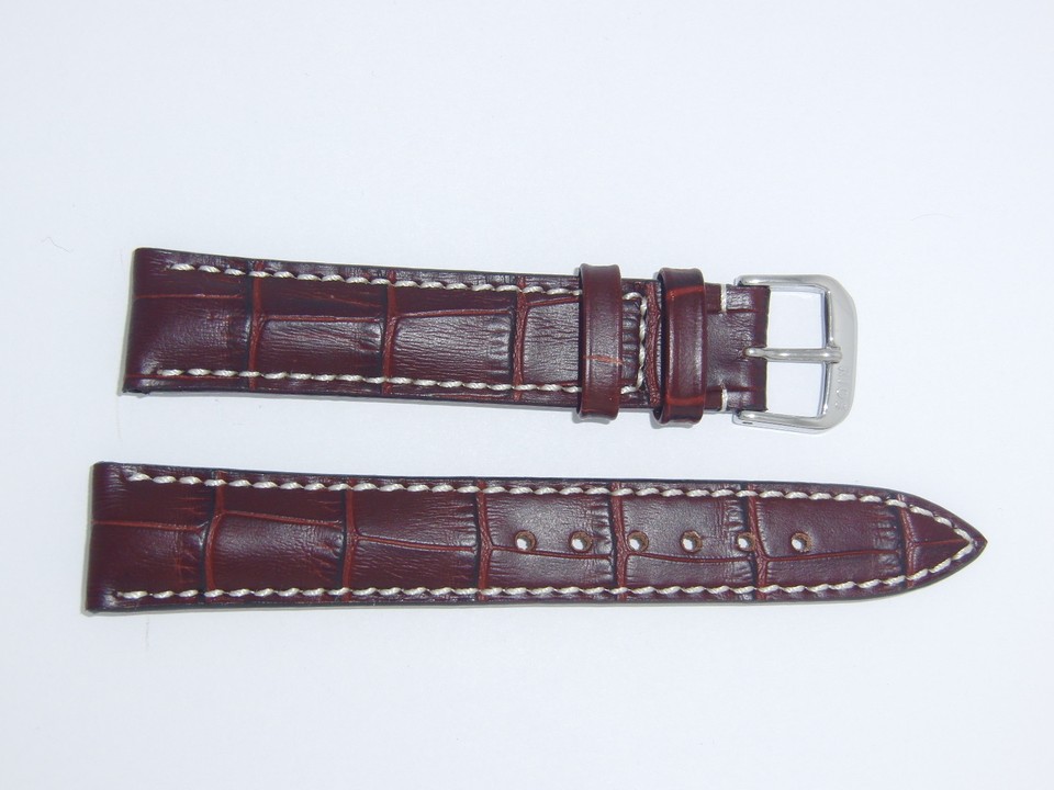 RIOS1931 CLASSIC Low-Profile Leather Watch Strap In BLACK - Foto 5