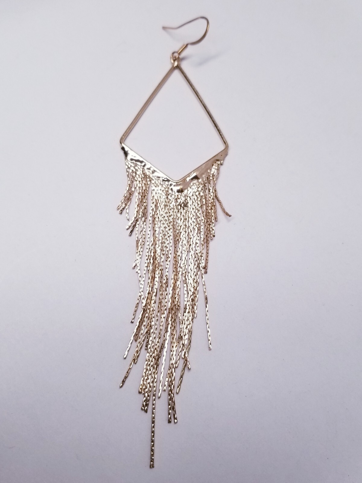 GUESS "Basic" Fringe Linear Drop Earrings - image 2