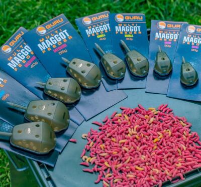 Guru Maggot Feeder Multi Bait Release Inline X-Safe Setup Lake River  Fishing UK