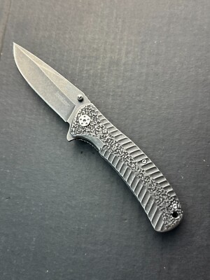 Kershaw 1301BW Starter Blackwash Assist Open Flipper Folding Knife Pocket Folder