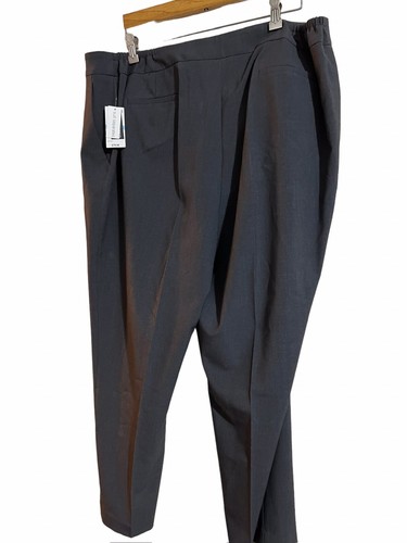 Bar III Womens Gray Elastic Waist Suit Separate Straight Leg Dress Pants Sz 20w - Picture 2 of 8