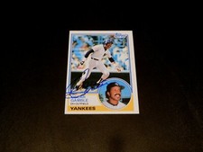 Oscar Gamble 1983 Topps Baseball #19 AUTOGRAPHED NEW YORK YANKEES Card '80s Auto