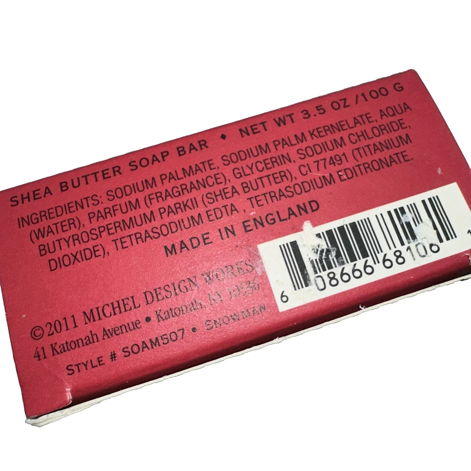 Michel Design Works Snowman Shea Butter Soap Christmas Made England - Image 4 of 4