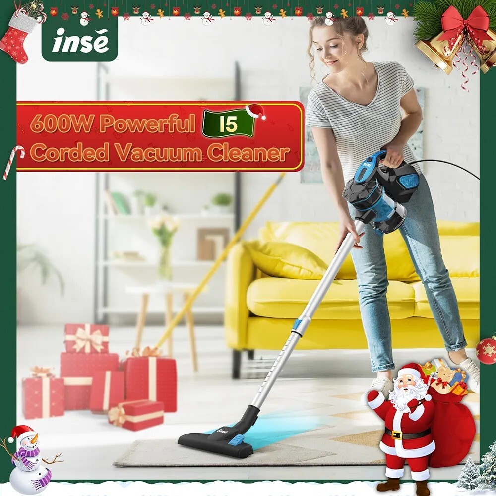INSE corded vacuum cleaner, powerful corded stick vacuum 600W eBay