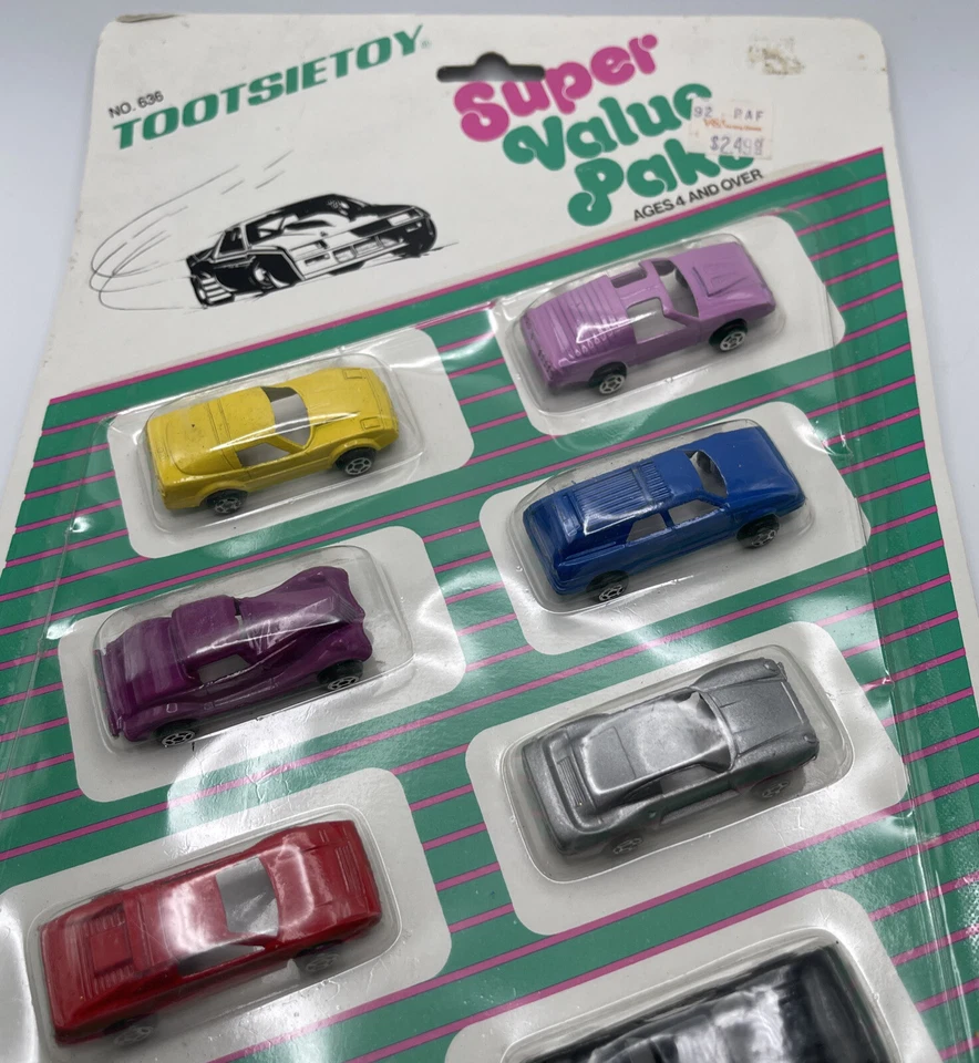 Super Valor: Paquete de 8 autos fundidos a presión (1987, Tootsietoy) No. 636 Foto 3 de 4