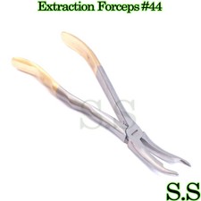 STAINLESS ROOT TIP DENTAL EXTRACTING EXTRACTION FORCEPS CURVED