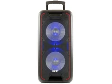 QFX PBX-100 2 x 10" "LOUD" Rechargeable PA Speaker +Bluetooth +USB/SD/FM/EQ/LED