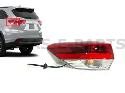 New Fits 2018-2019 Toyota Highlander Left Rear Outer Tail Light Lamp Assembly LH