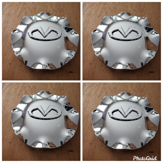 Infiniti center caps hubcaps wheel chrome M35 M45 2006 2007 73686A SET
