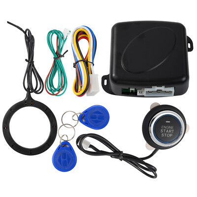 Universal Anti-Theft 12V RFID Car Ignition Start Push Button Keyless Entry Kit