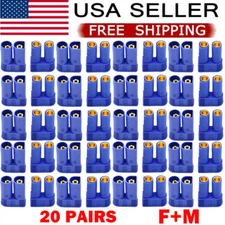 20 Pairs For EC5 Device Connector Plug For RC Car Plane Helicopter Battery Lipo