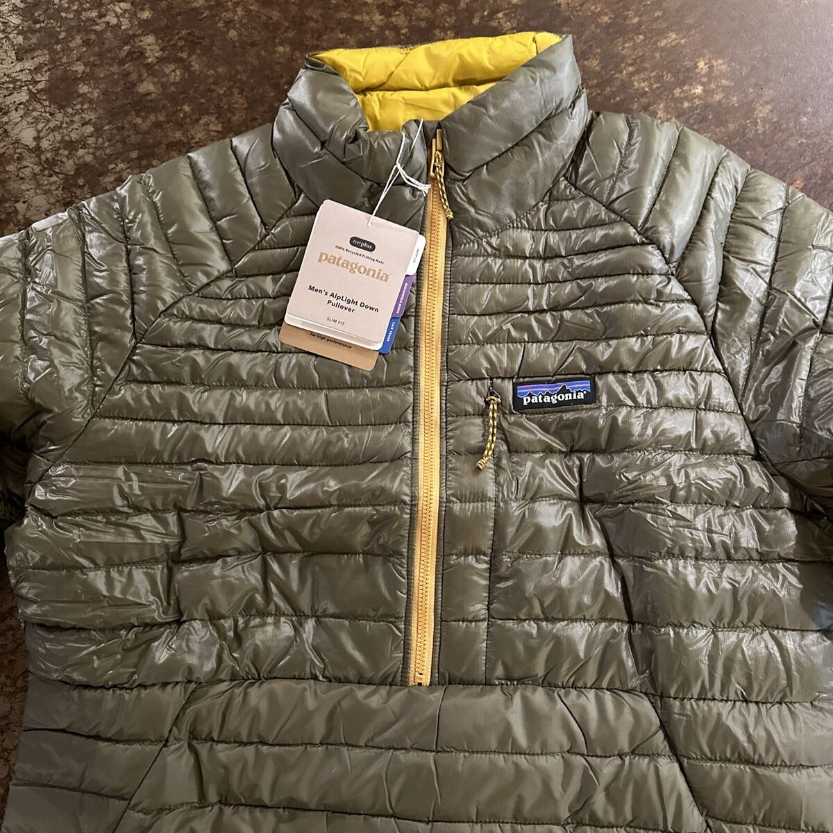 Patagonia Men's AlpLight Down Pullover Jacket Small Basin Patagonia Men's AlpLight Down Pullover Jacket Small Basin