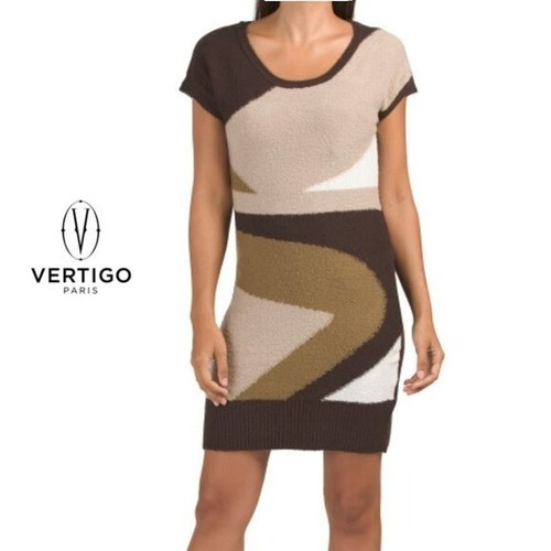 NWT VERTIGO Paris Short Sleeve Abstract 