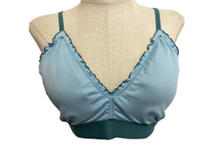 NOBO NO BOUNDARIES BLUE BRALETTE SEAMLESS REMOVEABLE PADS BRA Sz 2XL 
