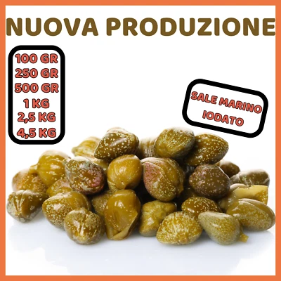 GUSTI D'APRILE Capperi Sottosale di Nuova Produzione con Sale Marino di Siciia Lunga scadenza