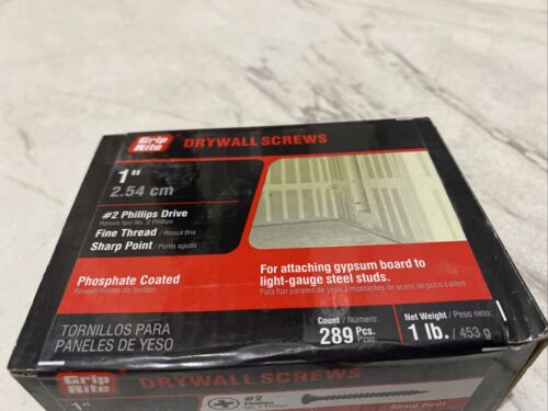 GRIP RITE- 1DWS1- 1” Black Fine Thread Drywall Screws 1LB - Picture 4 of 4