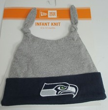 Seahawks Seattle Infant Hat aprox 6-12 mth Knit NFL New Era Unisex Cap