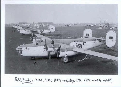AA1 B-24 RAF WW2 WWII Liberator photo hand signed Cundy DSO DFC U-boat sinker