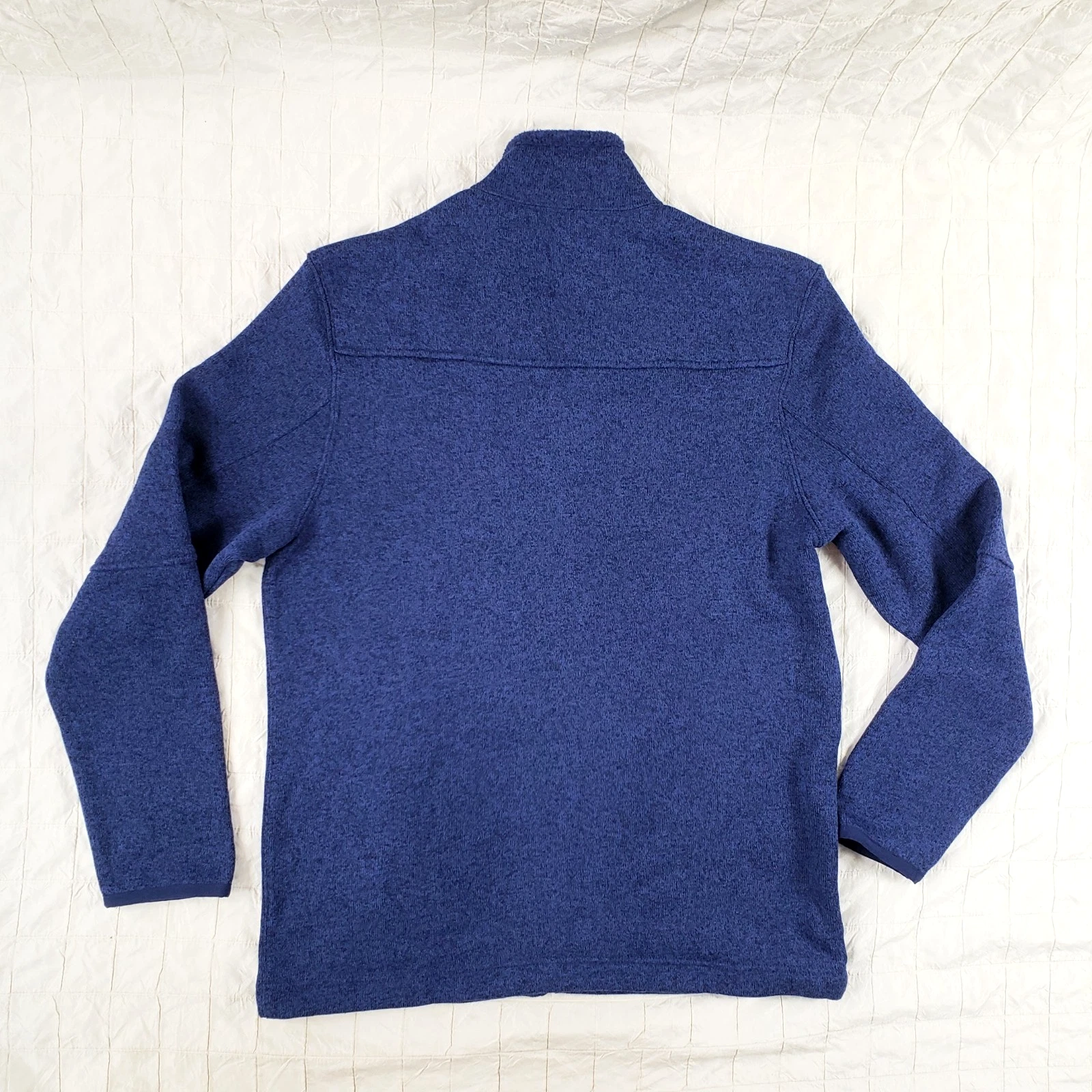 NEW G.H. Bass & Co. Full Zip Fleece Jacket Heather Blue Mens SIZE LARGE NWT $110 - product detail image 2