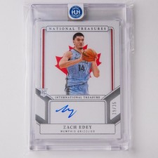 2024-25 Panini National Treasures Zach Edey Rookie International Auto /35