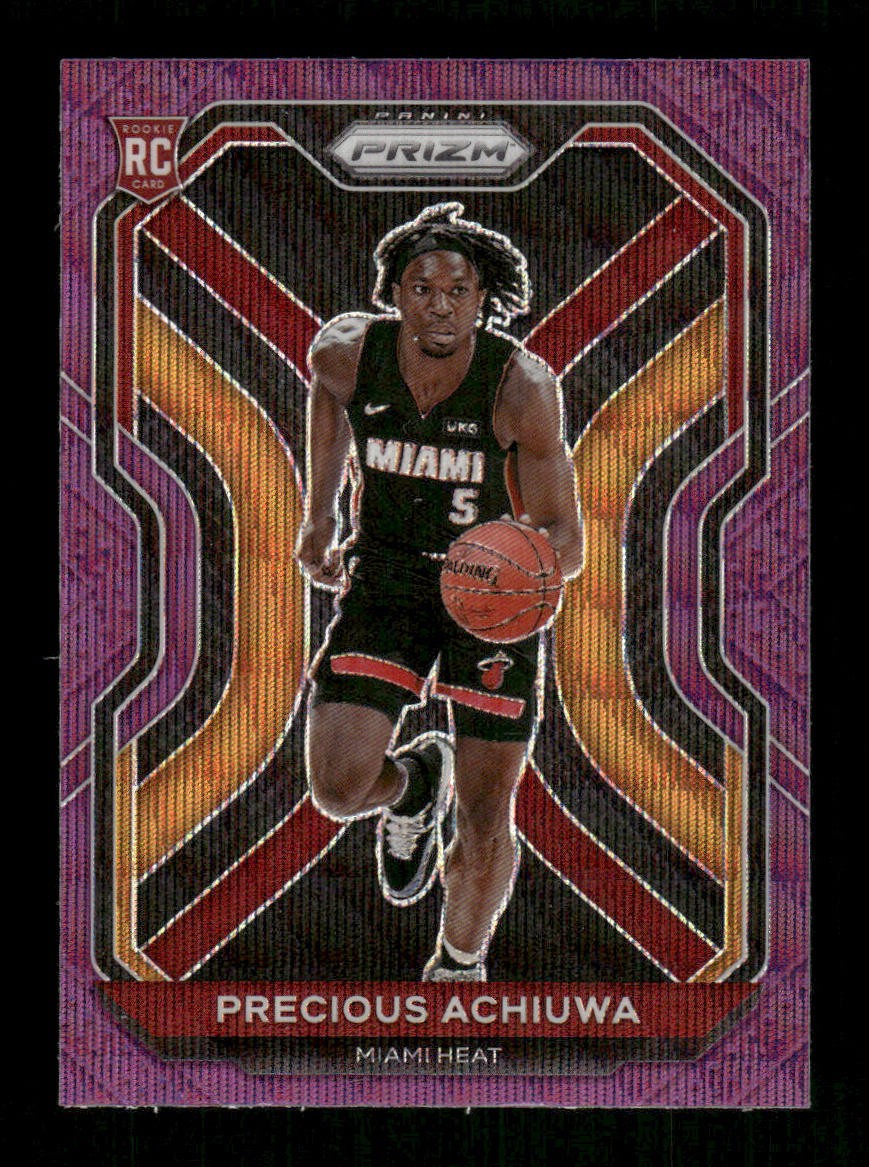 2020-21 Panini Prizm #294 Precious Achiuwa Purple Wave Prizms