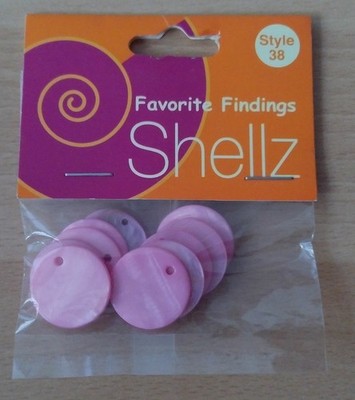 Pailletten Shellz Nr.38 / Pailetten Knöpfe Perlen Aufnähen Basteln Verzieren