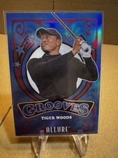 2026 Upper Deck Allure Gold Grooves Blue Tiger Woods #GV-15