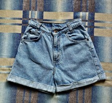Vintage Kids Levi Strauss Orange Tab Denim Shorts Size 12 11 X 13 Inches