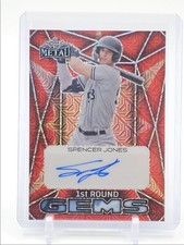 SPENCER JONES 2024 LEAF METAL 1ST ROUND GEMS ORANGE MOJO AUTO 6/6 Q0933