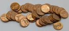 1954-S lincoln wheat cent penny BU uncirculated roll