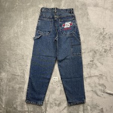 Vintage FUBU Youth Kids Hip-hop Baggy Washed Jeans Size 12 Y2k