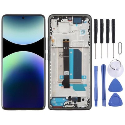 For Xiaomi Redmi Note 14 Pro+ 5G Original LCD Screen Touch Digitizer with Frame