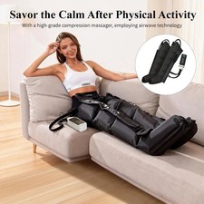Leg Massager for Circulation Pain Relief, Air Compression Foot 3-in-1