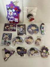Osomatsu-san Goods lot Keychain Tin badge Ichimatsu