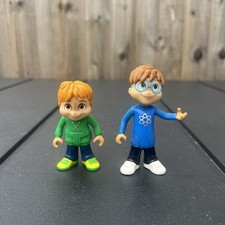 Alvin and the Chipmunks Simon Theodore Action Figure Mattel Toy Bundle