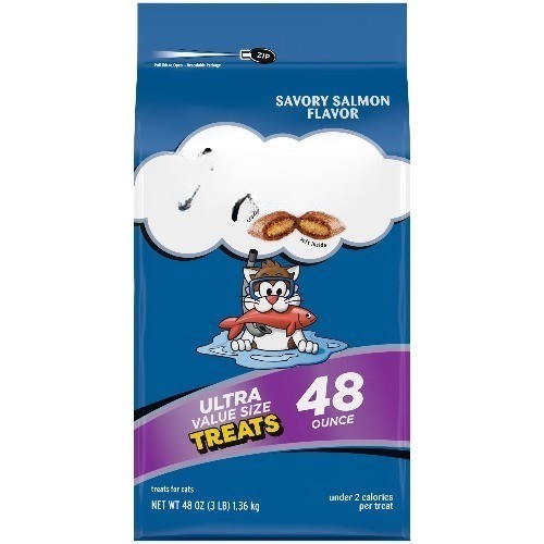 Classic Savory Salmon Flavor Crunchy And Soft Treats For Cat