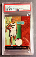 2002 Fleer Authentix WNBA Sue Bird Ripped Jersey ROOKIE PSA 7 Seattle Storm