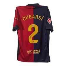 Pau Cubars&iacute; Signed Shirt ACG AUTHENTICATION EXACT VIDEO PROOF BARCELONA CURBASI