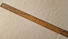 Vintage Wood Wooden Ruler Retro Architect Imperial Measuring Device Rare 18"